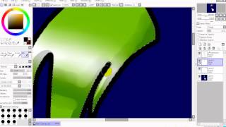 МК как сделать блики в программе Paint Tool Sai