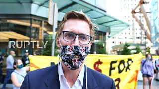 USA: New Yorkers protest against Line 3 pipeline replacement