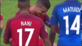 травма РОНАЛДУ на ЕВРО-2016 / injury RONALDO in EURO 2016