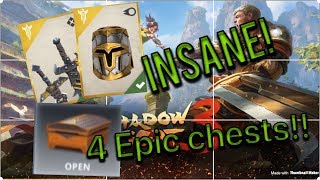 OPENING 4 EPIC CHEST AND PACKS **INSANE** | Shadow fight 3