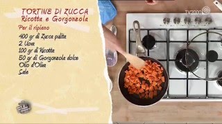 Tortine di zucca, ricotta e gorgonzola in due minuti