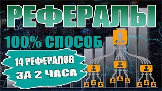 Как приглашать рефералов 100% способ  14 рефов за 2 часа
