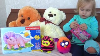 Новые пазлы Свинка Пэппа и Динозаврик 3D New puzzle Pig Peppa and Dinosaur 3D