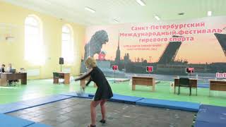 Nikifor Oksana juggling kettlebell .Оксана Никифор силовое жонглирование гирями