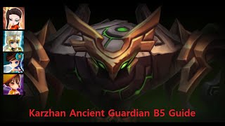 SUMMONERS WAR : HOW TO CLEAR KARZHAN ANCIENT GUARDIAN B5