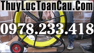 Xe ghi kéo cáp ngầm mini - Chỉ nhỏ bằng bánh xe máy dài tới 1000m