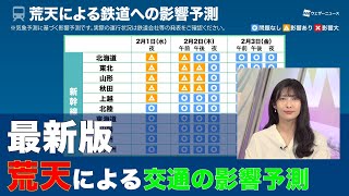 【最新版】荒天による交通への影響予測