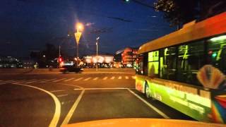 Hot summer Moscow downtown night in 4K