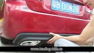 Установка "юбки" заднего бампера Chevrolet Cruse