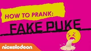 How to Prank w/ the Game Shakers: Fake Puke | Nick