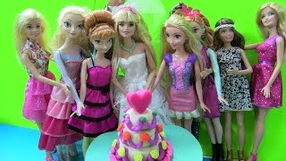 Cuộc Sống Của Barbie & Ken ( Tập 1) Làm Bánh Kem Cưới Play-Doh 3 Tầng (Chị Bí Đỏ)