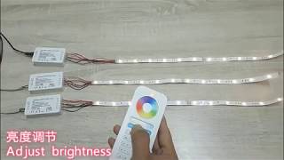 GLEDOPTO Newest RGB+CCT LED controller with 6-zone remote control