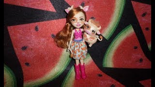 Обзор на Куклу Энчантималс Cailey Cow и её зверюшку Коровку