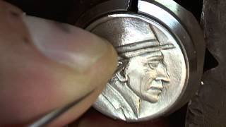 Hobo Nickel Using a Sewing needle for Hair. Keith