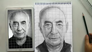 Portre Taslak Çizimi Nasıl Yapılır ? / Karelere Bölme Yöntemi