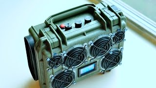DIY Custom Pelican1120 in OD Bluetooth BoomBox updated w/BBE!