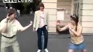 Karate girl needs some practice