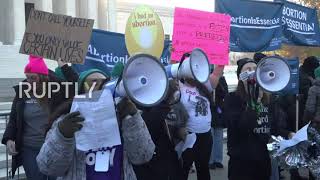 USA: Opposing protests gather in DC as Supreme Court take on abortion ban case
