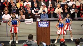 Trump's 'USA Freedom Kids' sing at rally