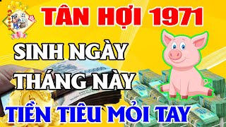 Tuổi Tân Hợi 1971 Sinh Ngày Này Tháng Này, Hưởng Hết Vận May, TIỀN TIÊU Mỏi Tay | TỬ VI TÀI LỘC