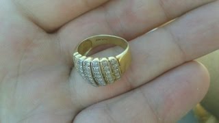 #Пляжный коп# золотое кольцо# на фартовом пляже. Anillo de oro en la playa Castelldefels