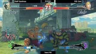 SSF4AE - Team PIE Tourney - EMP Santhrax (Sagat) vs PIE Chin (Cody) GRAND FINALS