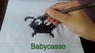 Как нарисовать паука на Хэллоуин  Рисовать паука по клеточкам на Хеллоуин