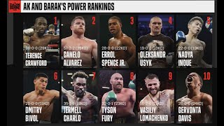 Ak & Barak's Pound For Pound Rankings