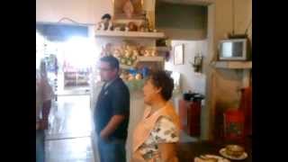 En el restaurant "Gala" con "la Tía Lola", "el Chetos", "la Vaca" y todo el convoy.