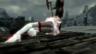 skyrim execution miku behead ryona
