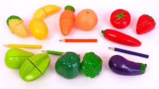 Apprendre les Couleurs Fruits et Légumes Learn French Colors