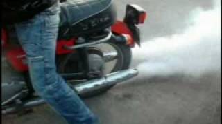 JAWA cz 350 чизет 350 чезет 350 burnout жжёт супер