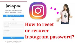 How To Reset Instagram Password||