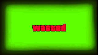GTA 5 Wasted GREEN SCREEN  (для вставки)#34