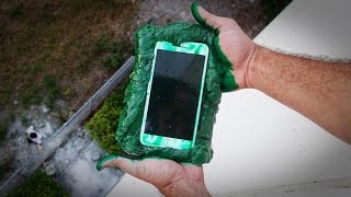 JOGANDO IPHONE 7 DENTRO DE UM SLIME!