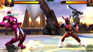 Marvel Contest of Champions gameplay Iron man vs Deadpool Boss fight
