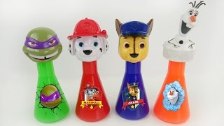 Disney frozen slime bottles for learning