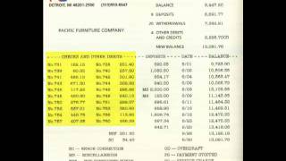 bank statement