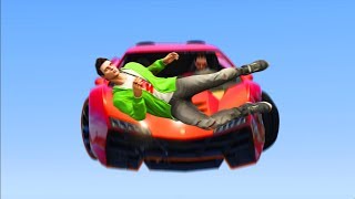 БЕГУНЫ ПО ТОНКОМУ ЛЕЗВИЮ vs. ЛЕТАЮЩИЕ ТАЧКИ! (GTA 5 Смешные Моменты)