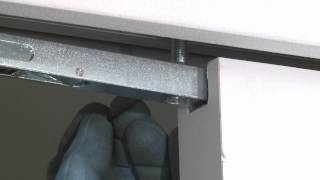 Installing the door on an Eclisse Syntesis Line pocket door system