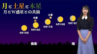 今宵から月が土星と木星に接近W惑星との共演を楽しもう