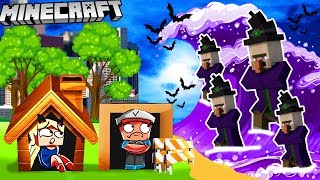 BAZA VS TSUNAMI CZAROWNIC - MINECRAFT TSUNAMI CHALLENGE | Vito VS Bella