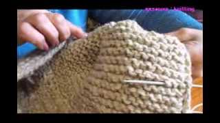 Шапка / Вязание верхнего донышка / Резинка  1 х 1 / Hat / Knit the top of the bottom / Elastic 1 x 1