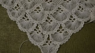 "Турецкая шаль, связанная на карточке. Часть 2/5" (Turkish shawl, tied on the card. Part 2)