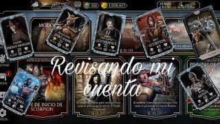 Mortal Kombat mobile/ Revisando mi cuenta