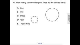 Geometry Circles Tangents & Secants Q82