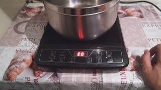 Индукционная плита не видит посуду, выдает ошибку E0.