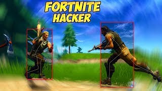 FORTNITE HACKER KID VS DEFAULT DAN!! (Aimbot and ESP!)