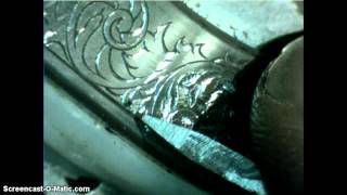 Hand Engraved Scrollwork Background removal