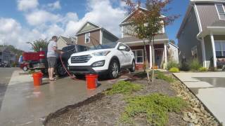 Car Wash Time Lapse - 2015 Hyundai Santa Fe Sport 2.0L Turbo - GoPro Hero Session 4